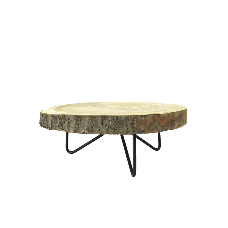 KALA. Mesa de diseño de madera de Paulownia, 40x14cm
