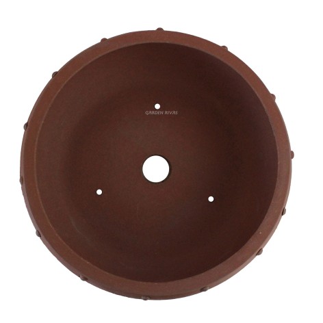 Maceta redonda, 38cm. Gres Yixing S/E