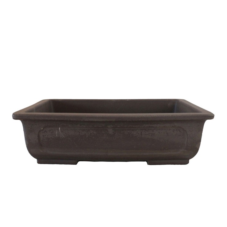 Maceta rectangular, 32cm. Japonesa. Gres Yokkaichi S/E