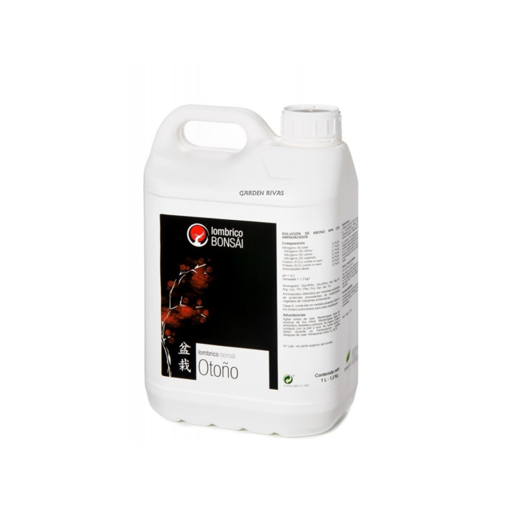 Lombrico bonsái OTOÑO. Fertilizante, 5L