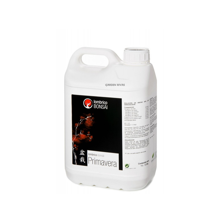 Lombrico bonsái PRIMAVERA. Fertilizante, 5L