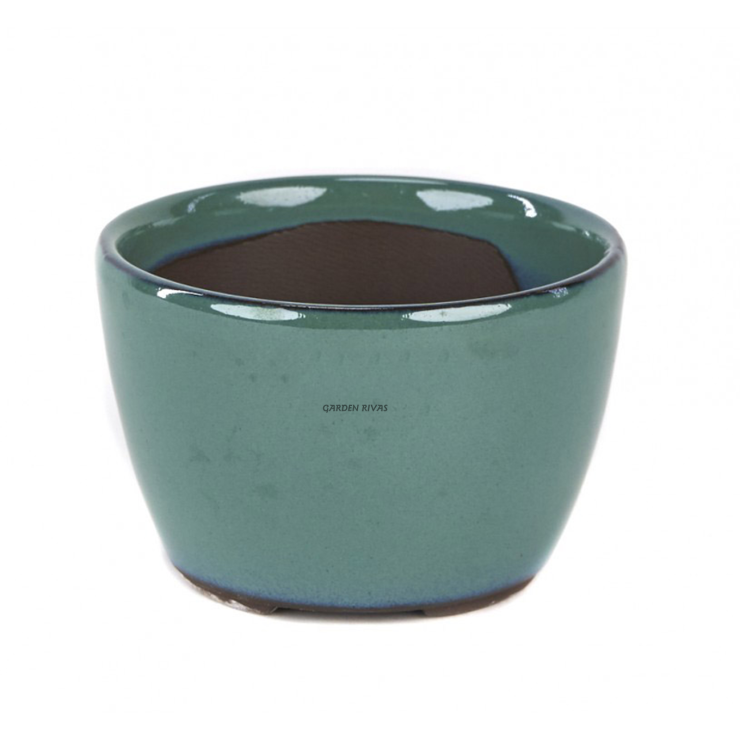 Maceta redonada, Ø 8,5. Japonesa verde