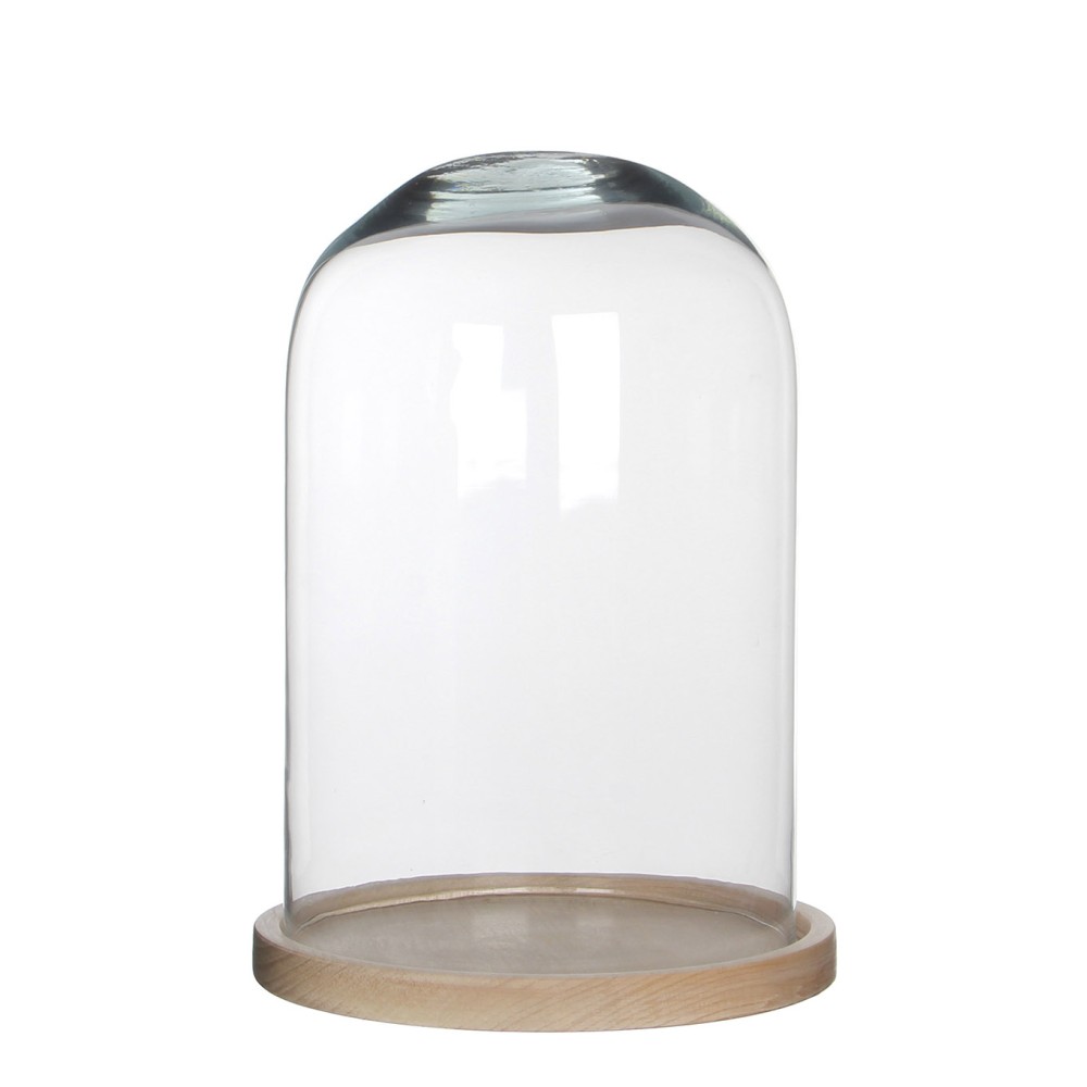 HELLA. Cúpula, 21x30cm MEDIANA, ETERNA, MADERA, CRISTAL