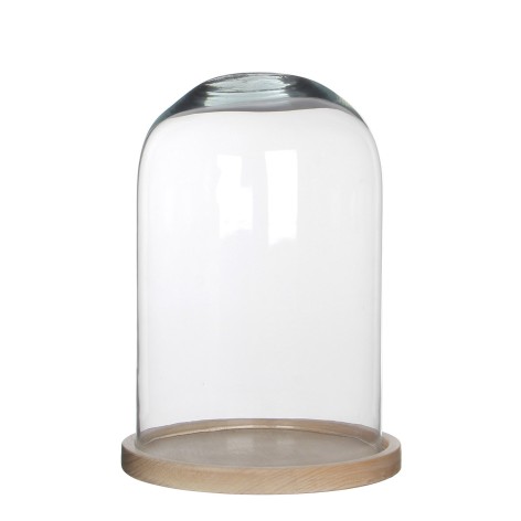 HELLA. Cúpula, 21x30cm MEDIANA, ETERNA, MADERA, CRISTAL